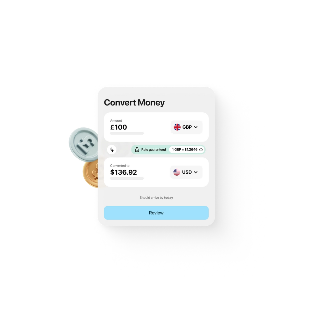 Easily exchange currencies