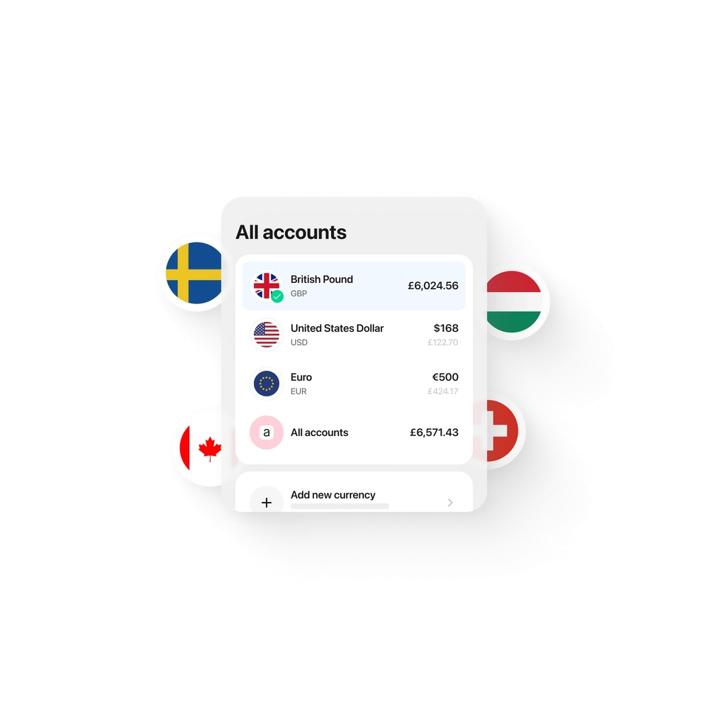 Hold multiple currencies